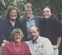 Jewel, Ron and their three children: Annette, Mark & Alyse, ca 1990